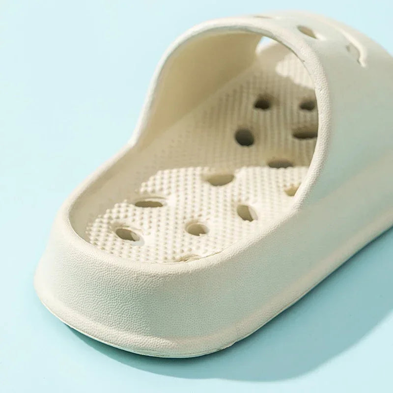 Kids EVA Slippers Unisex Anti Slip Smiling Face Bathroom Footwear