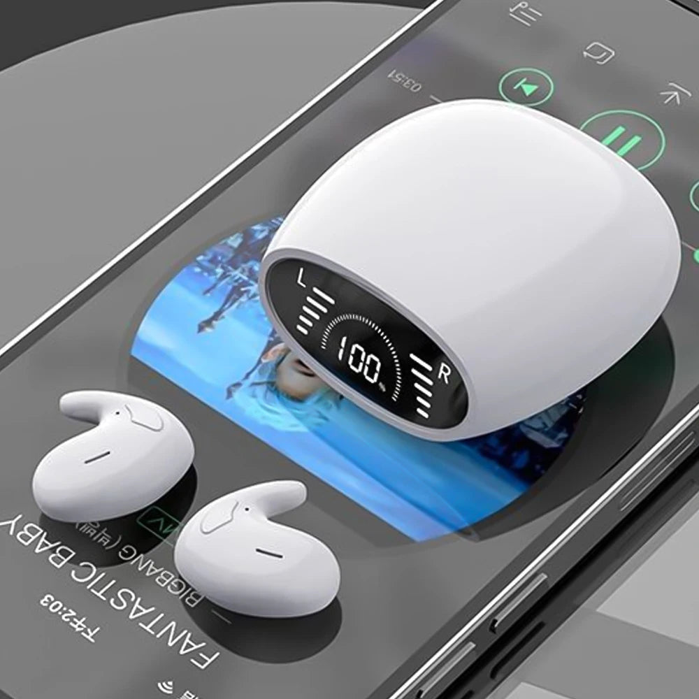 Shuke Ultra Thin Sleep Headphones Wireless Bluetooth Rechargeable Earbuds