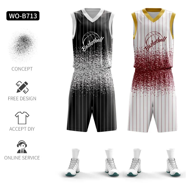 Jianfei Personalized Reversible Basketball Jersey Training Uniform