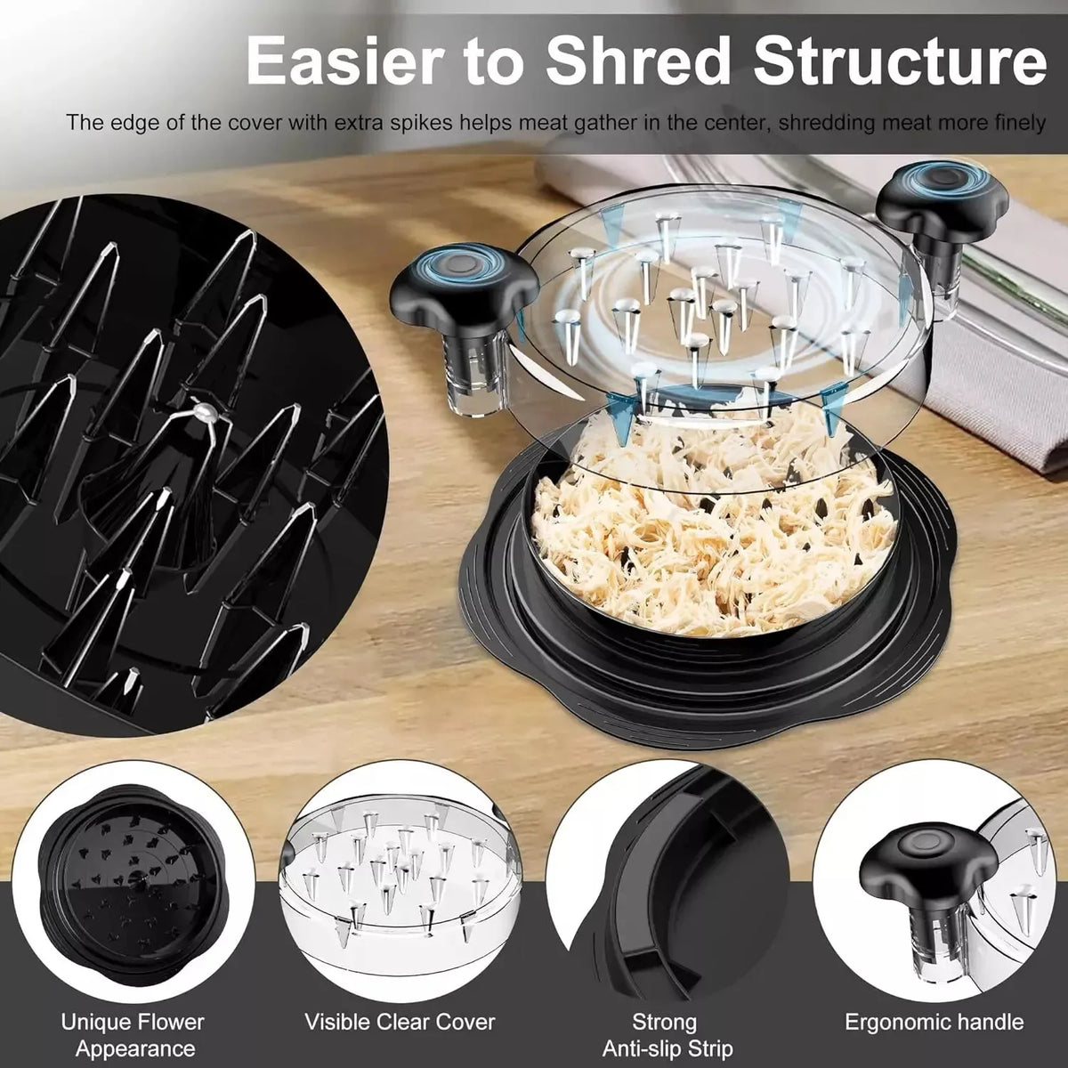 The Perfect Part Chicken Shredder Tool for Pulled Pork BBQ