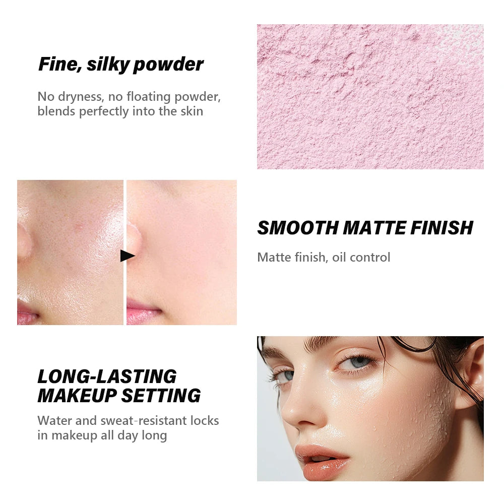 Ibcccndc Loose Setting Powder Long Lasting Oil Control Matte Finish