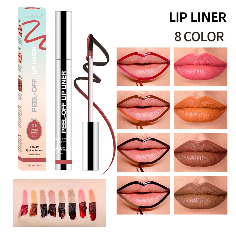 Peel Off Lip Liner Tattoo Gloss Waterproof Long Lasting Lip Tint