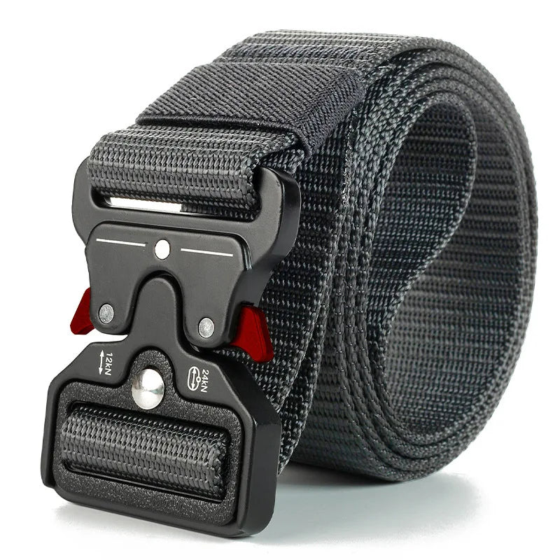 Canvas Tactical Belt Unisex Military Style for Outdoor Use