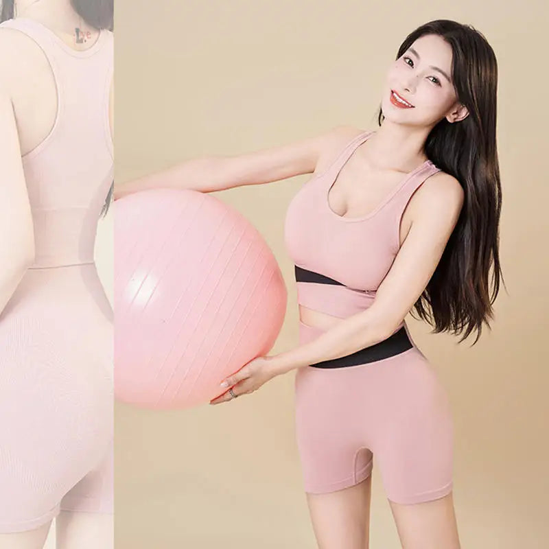 Women Yoga Suit Set High Waist Hip Lift Running Wear