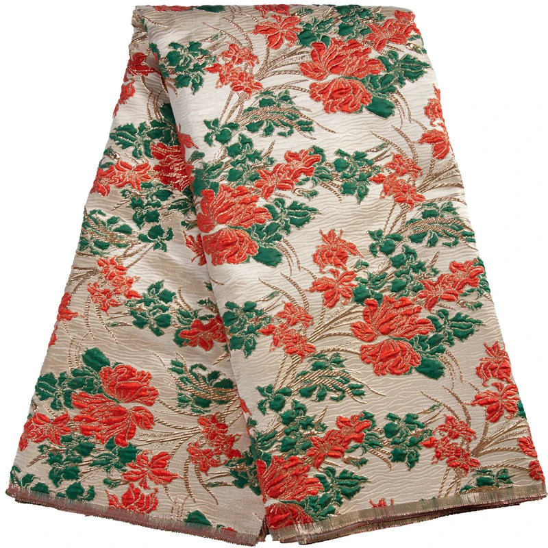 JiaDong African Luxury Brocade Lace Fabric For Wedding Dresses