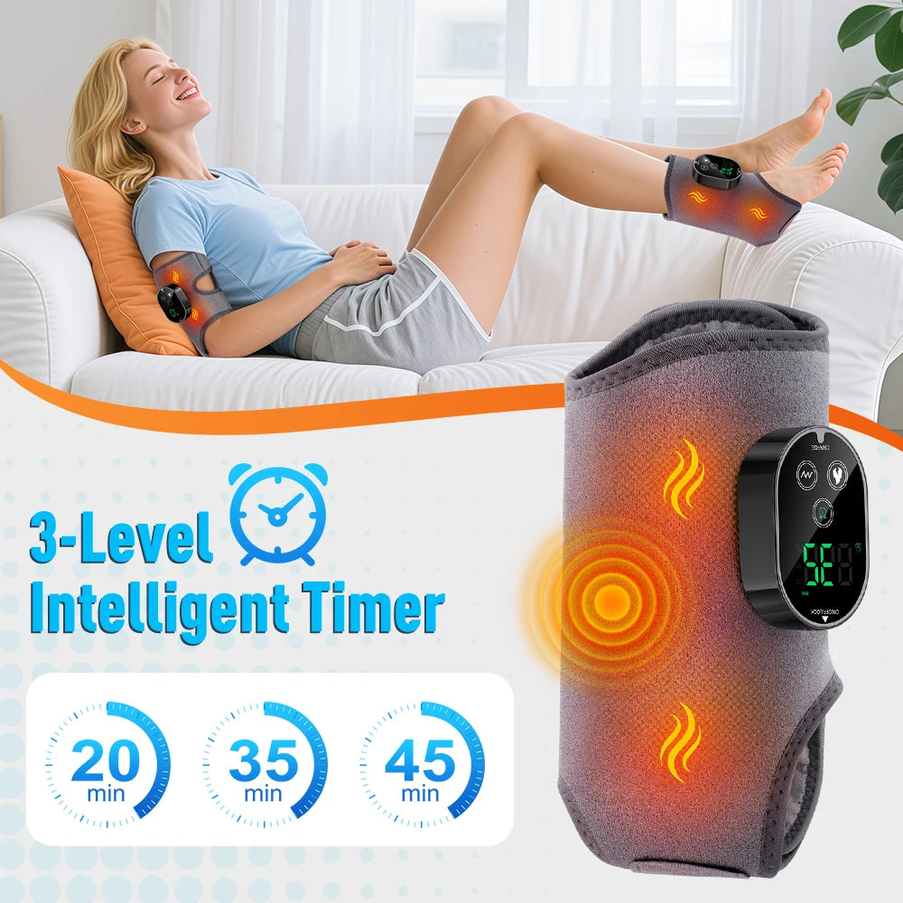 Pastsky Electric Ankle And Wrist Heating Vibration Therapeutic Massager