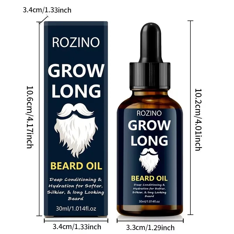 ROZINO Natural Beard Oil For Men With Jojoba And Glycerin