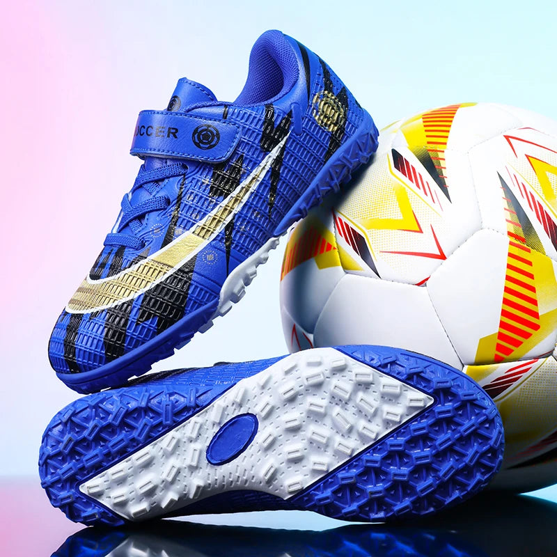 Sxfdneay Youth Soccer Shoes TF Athletic Football Boots