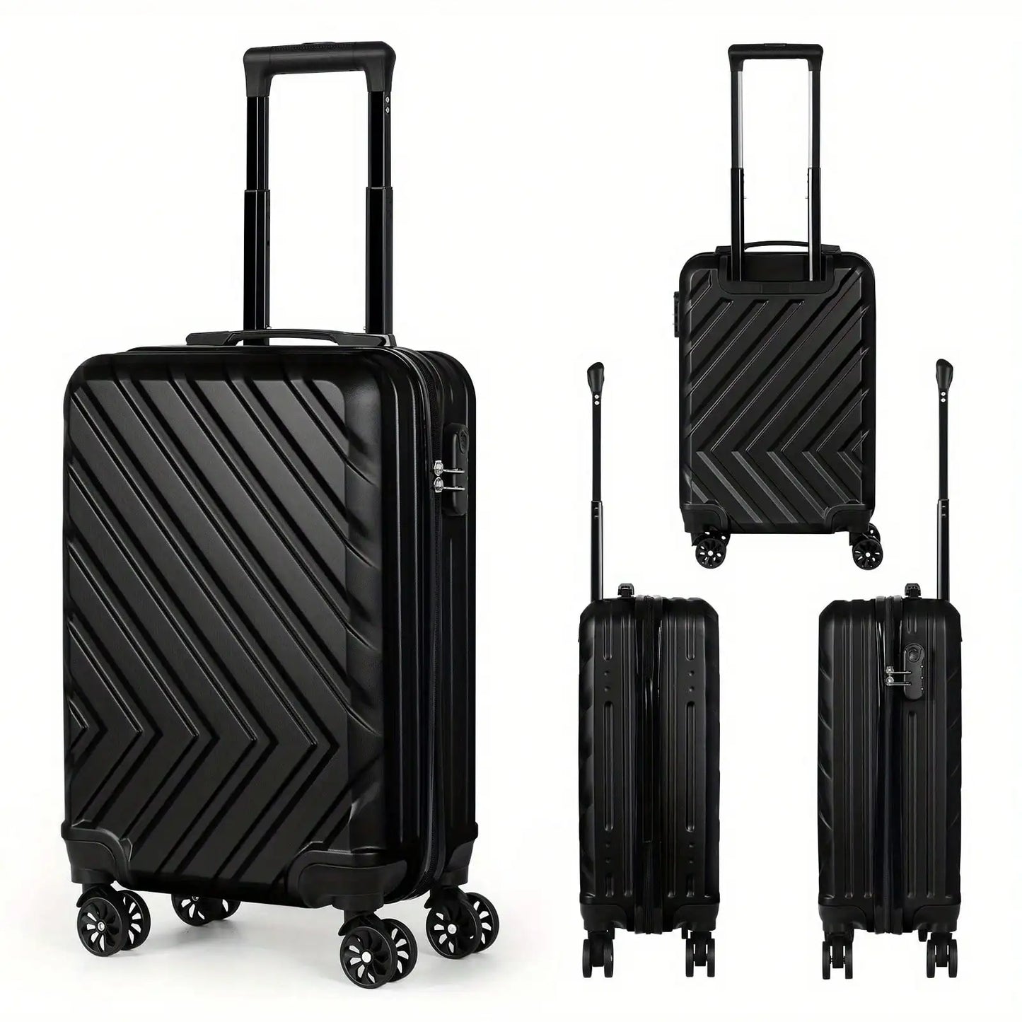 ABS Trolley Luggage Case With Spinner Wheels And Customs Lock