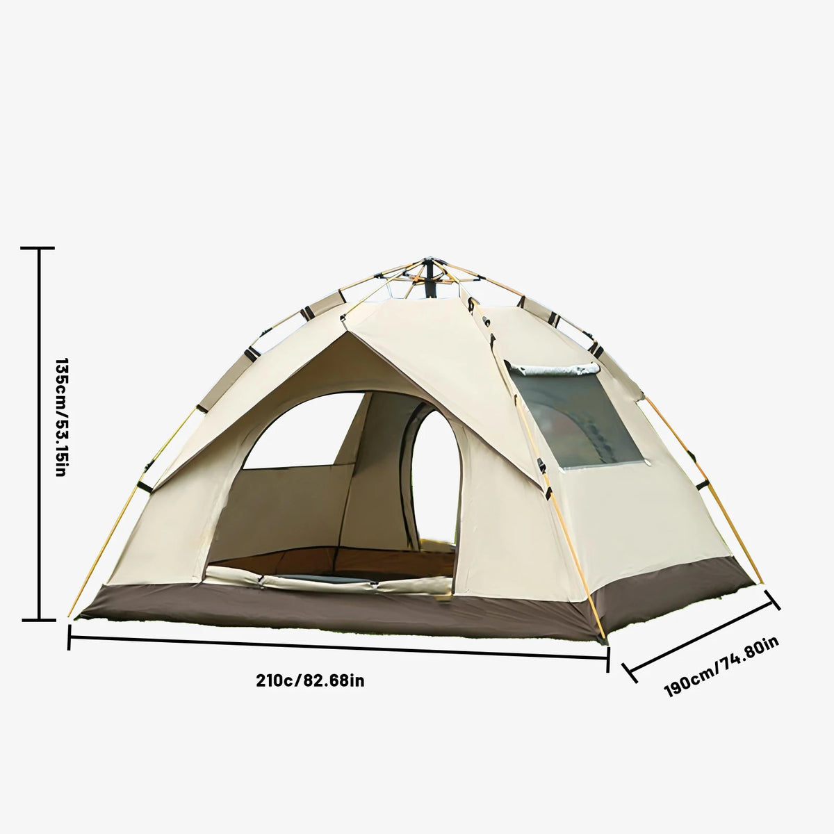 Pakicetus Instant Pop Up Dome Tent For Camping Outdoors