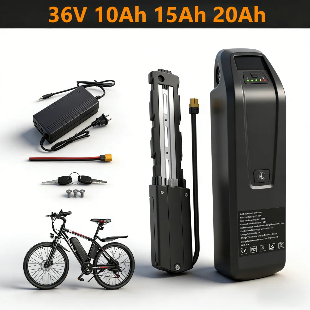 Aleaivy Hailong 36V Ebike Battery 10Ah 15Ah 20Ah Li Ion