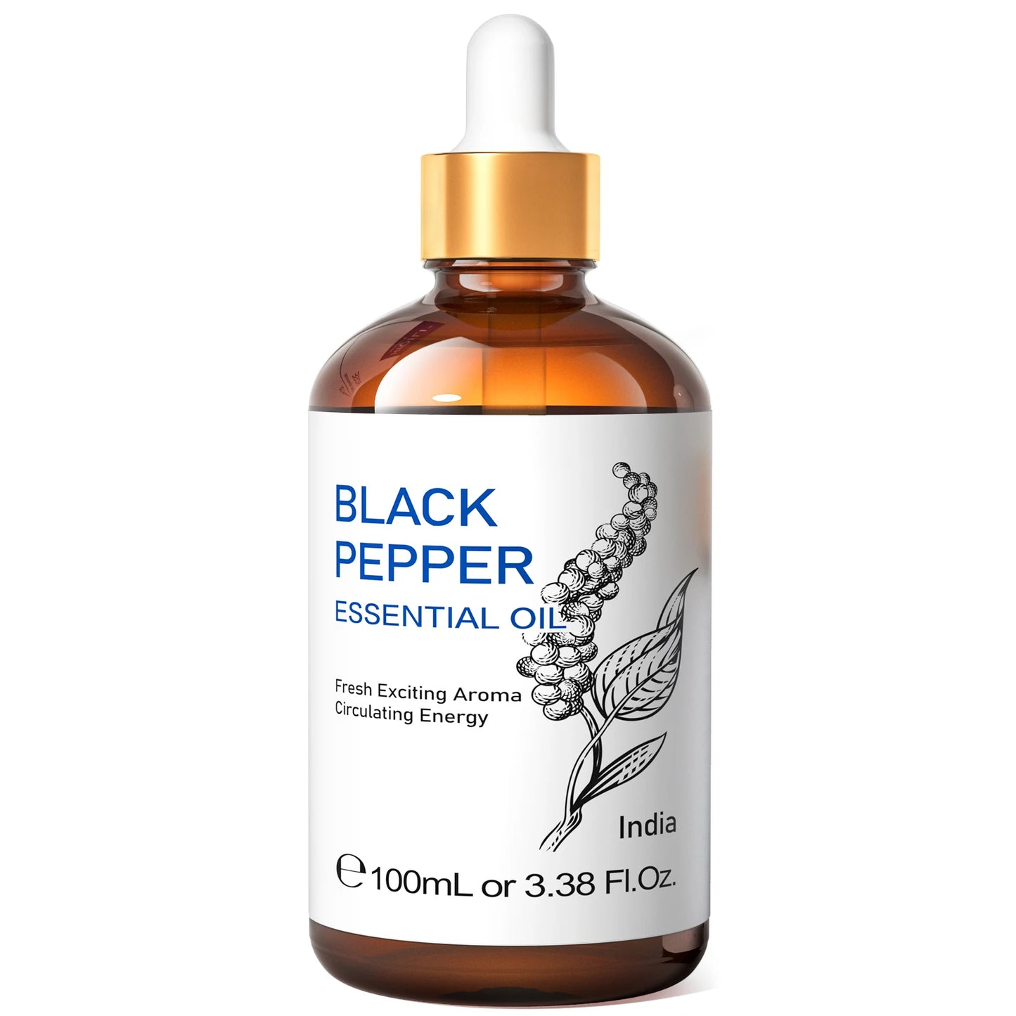 HIQILI Black Pepper Essential Oil Pure For Diffusers And Candles