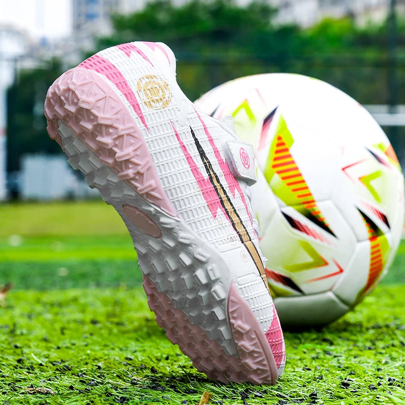 Sxfdneay Youth Soccer Shoes TF Athletic Football Boots