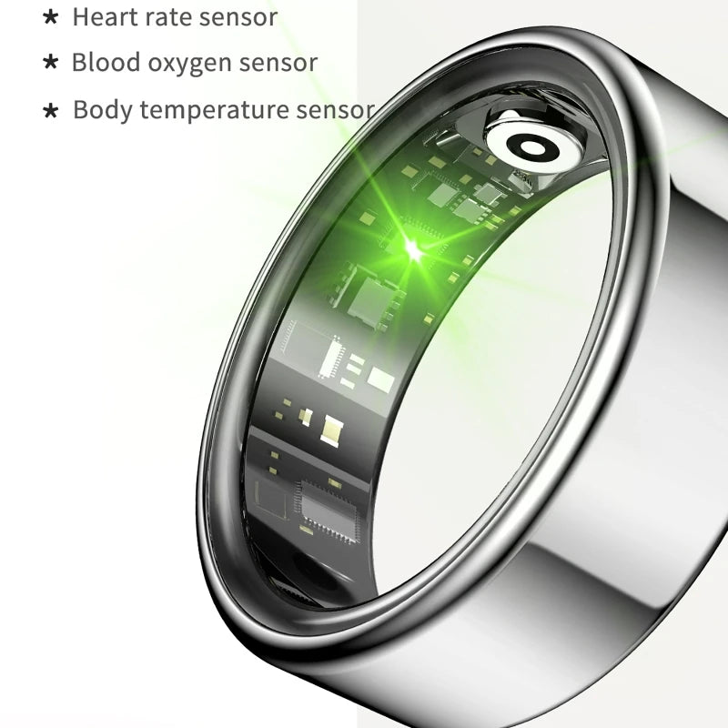 Smart Ring Health Tracker With Heart Rate And Blood Pressure
