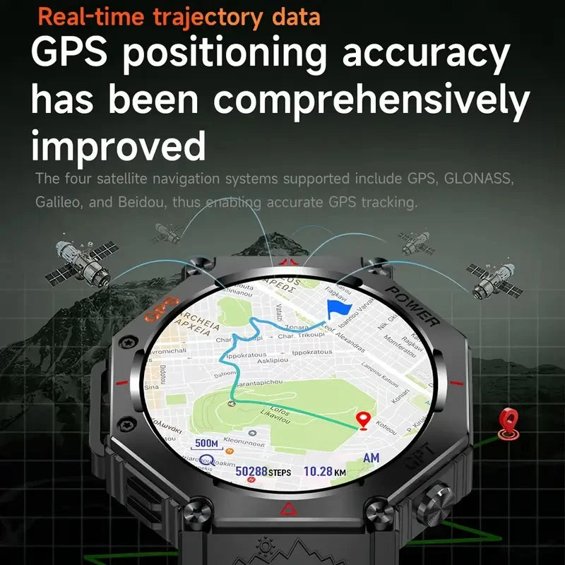 SENBONO GPS Smartwatch for Men Built In GPS And AI