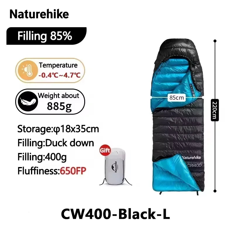Naturehike Ultralight 650FP Duck Down Sleeping Bag For Outdoor Travel