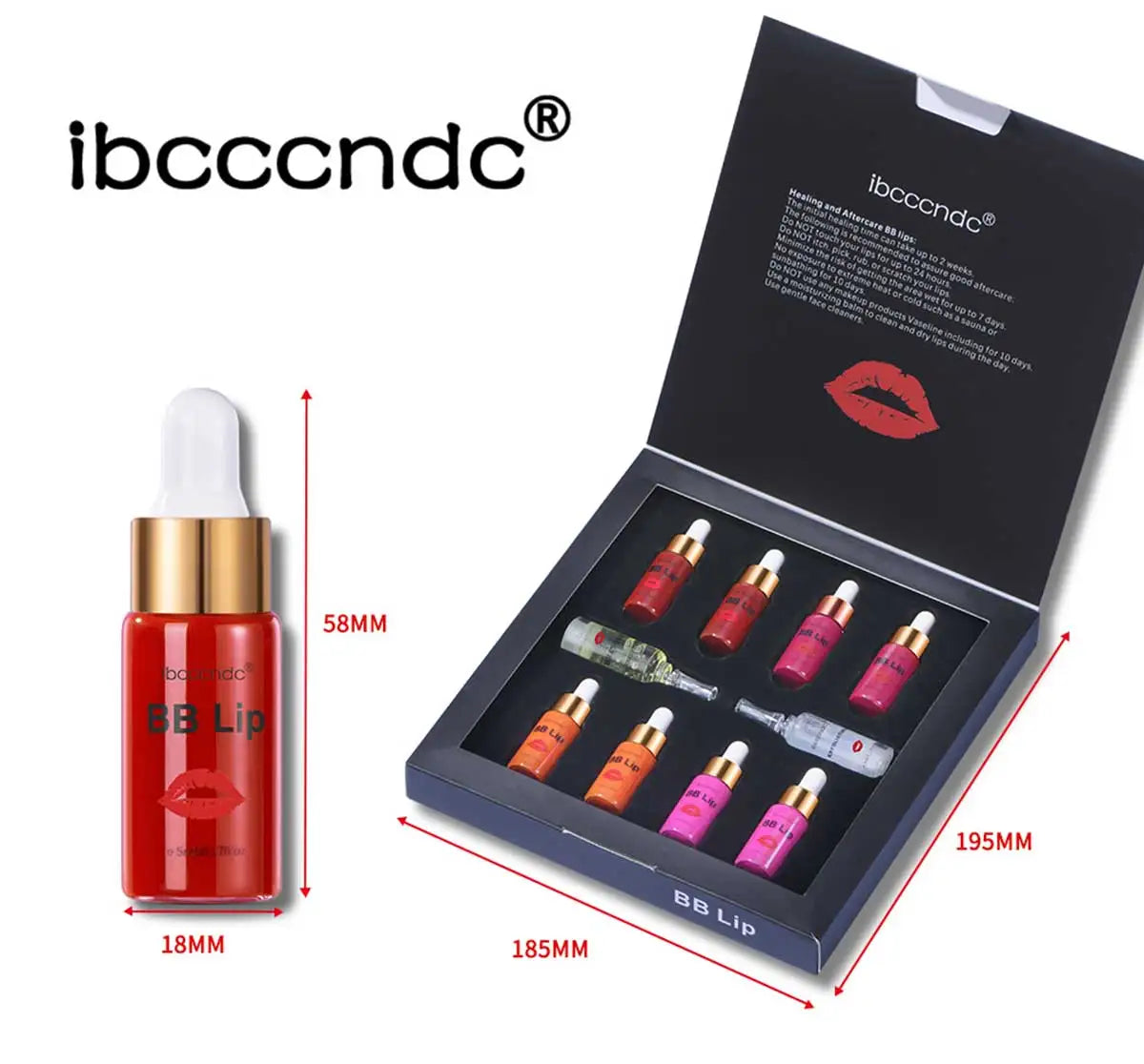 Ibcccndc Korea Glow BB Lips Ampoule Serum Starter Set