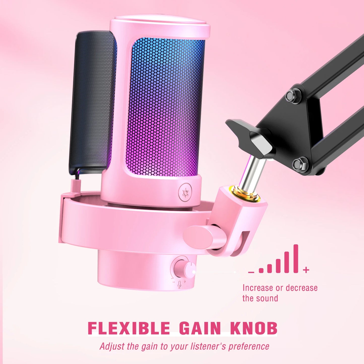 FIFINE USB Microphone A8 With Headphone Output And Touch Mute