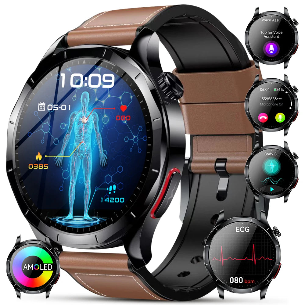 Marsyu ECG PPG Health Smart Watch Featuring Heart Rate Tracking