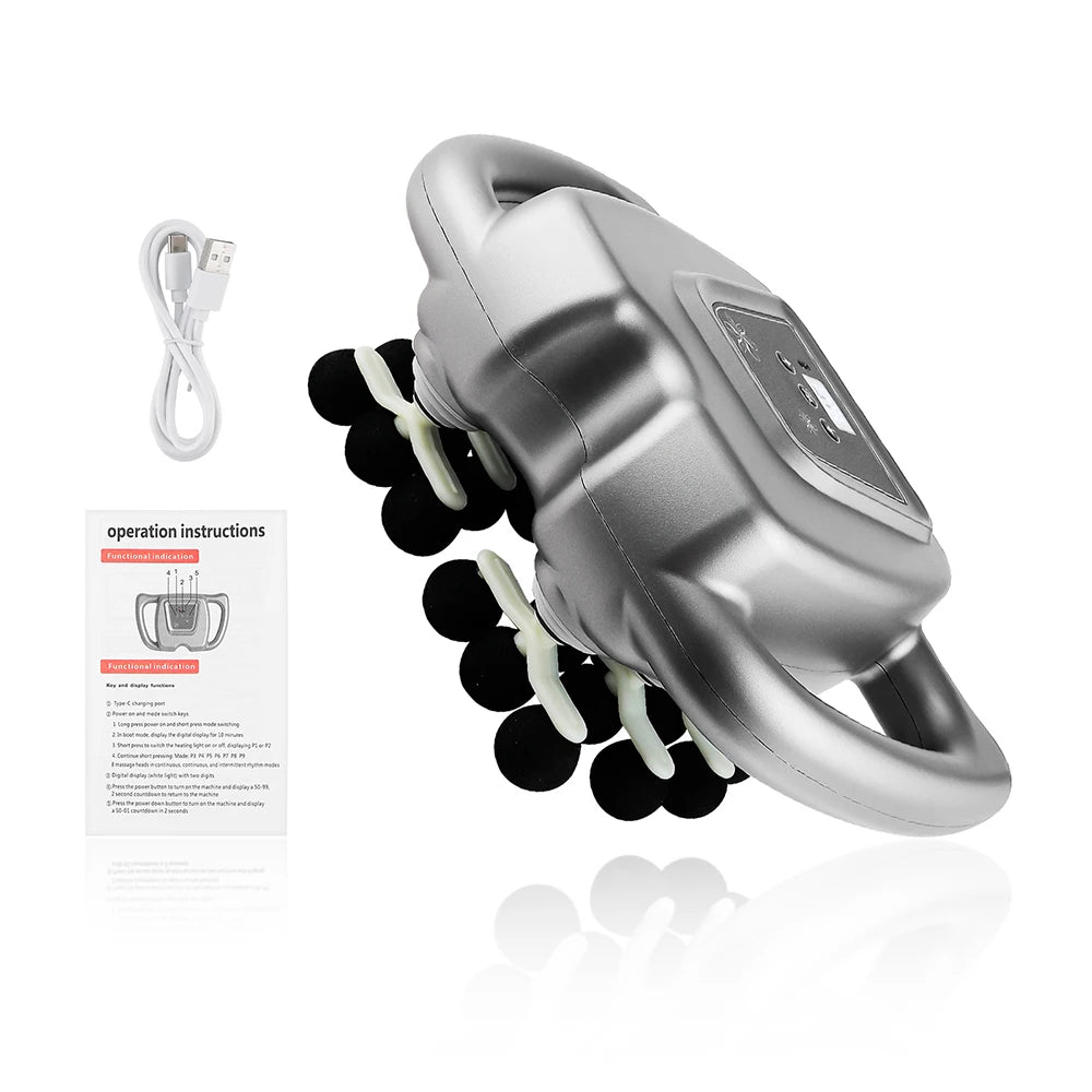 ForeverLily 24 Head 9 Mode Rechargeable Muscle Massage Gun
