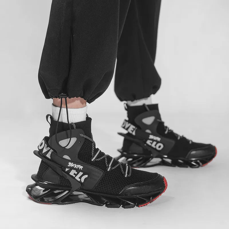 Lexsan Men's Casual Sneakers Breathable Lace Up Running Shoes