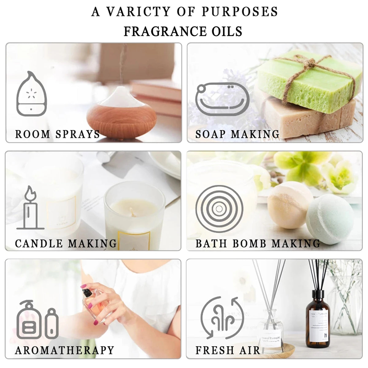 PHATOIL Essential Oil Gift Set For Aromatherapy And DIY Crafts