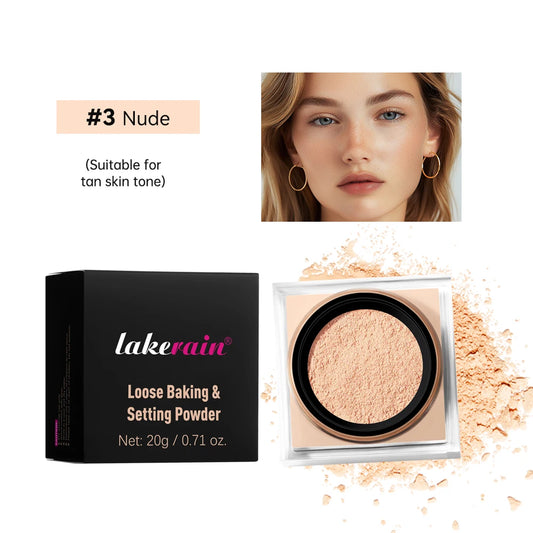 Ibcccndc Loose Baking Setting Powder Matte Finish Oil Control Long Lasting