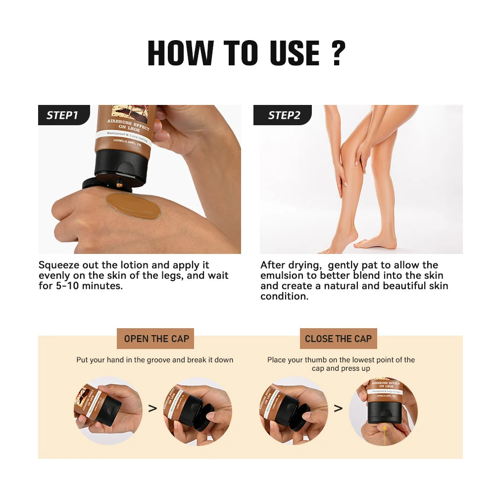 Ibcccndc Leg Makeup Foundation Long Lasting Water Resistant Cosmetic