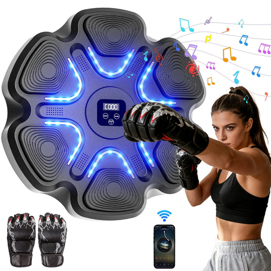 Music Boxing Machine With Bluetooth Training And Gloves