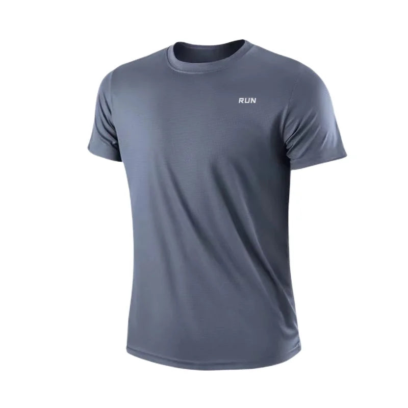 Men's Quick Dry Short Sleeve Gym T Shirt Moisture Wicking