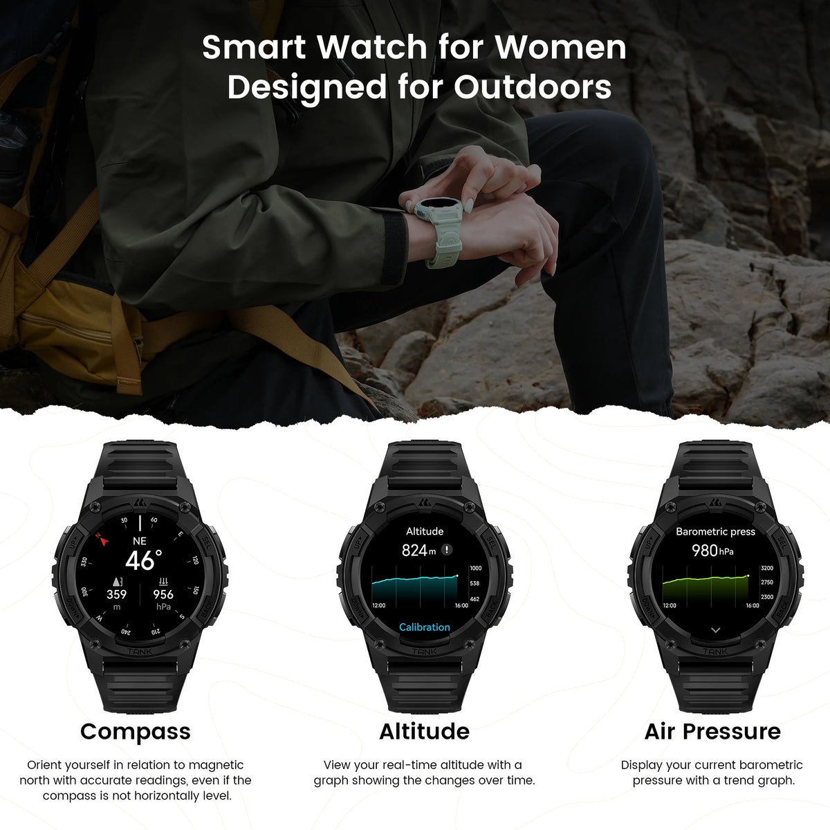 Kospet Tank S2 Gps Smartwatch Featuring Altimeter And Amoled Screen