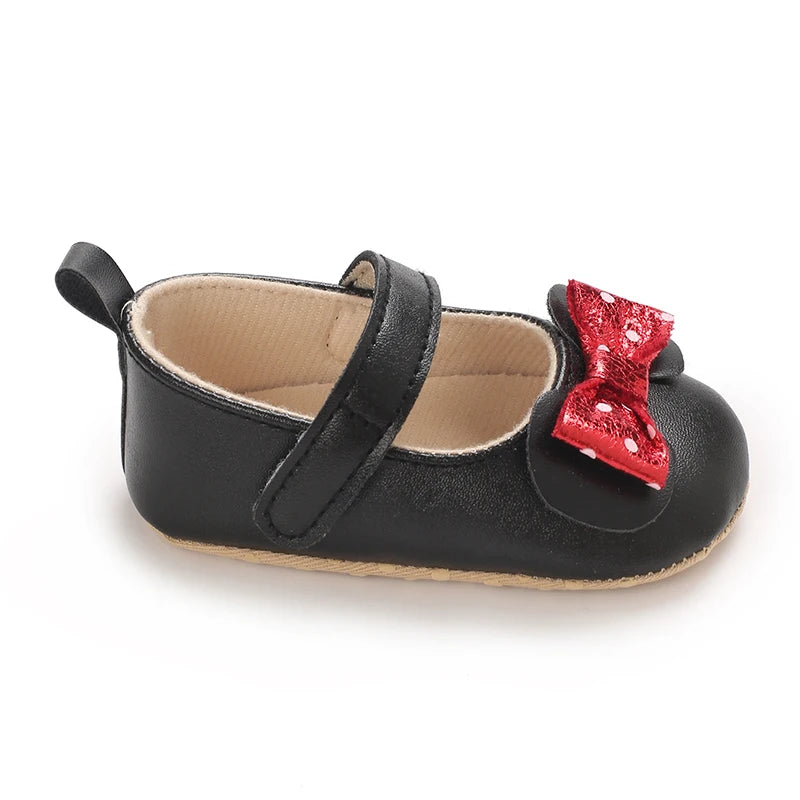 Samita Baby Shoes Soft Sole Anti Slip Bowknot First Walker