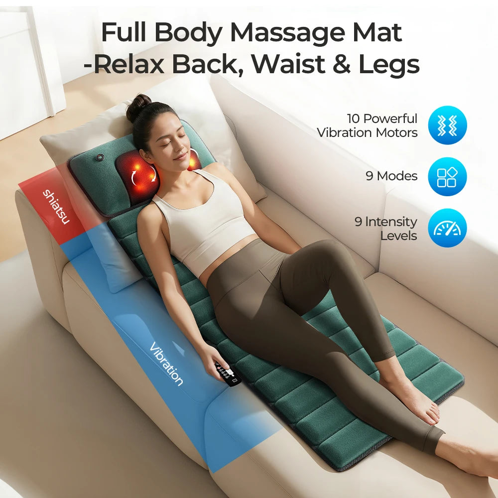 Homemassa Deep Tissue Full Body Massage Mat With Ten Motors