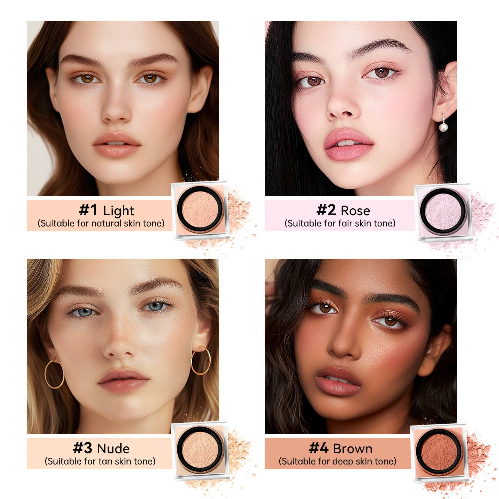 Ibcccndc Loose Baking Setting Powder Matte Finish Oil Control Long Lasting