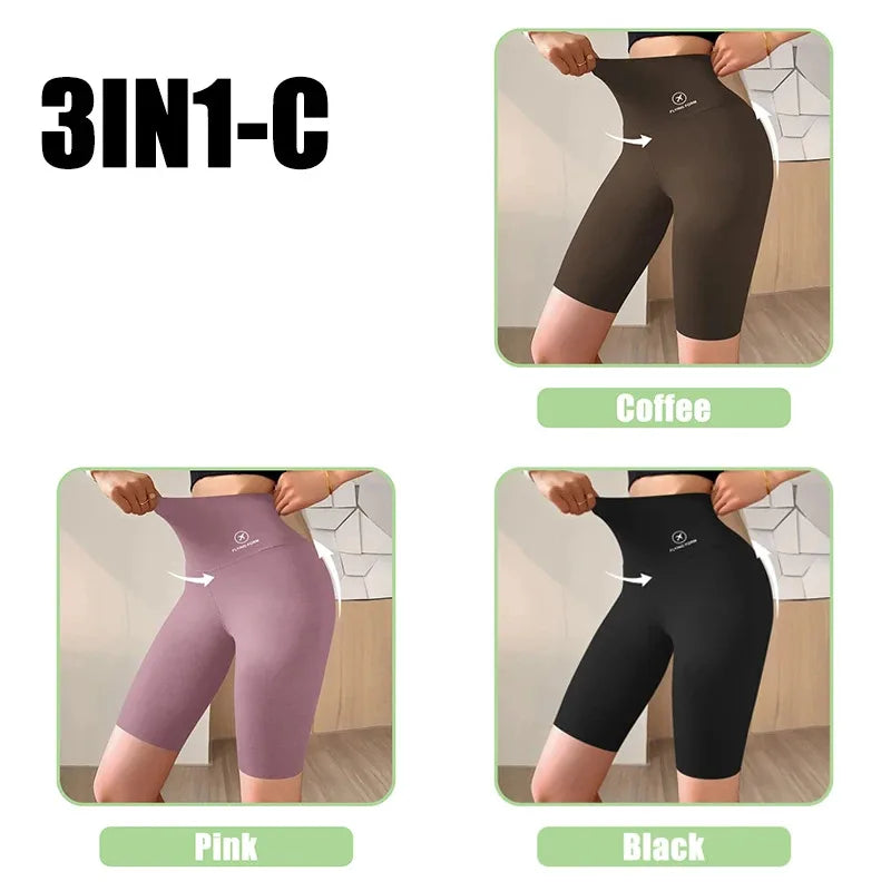 Women's Yoga Shorts High Waist Push Up Gym Fitness