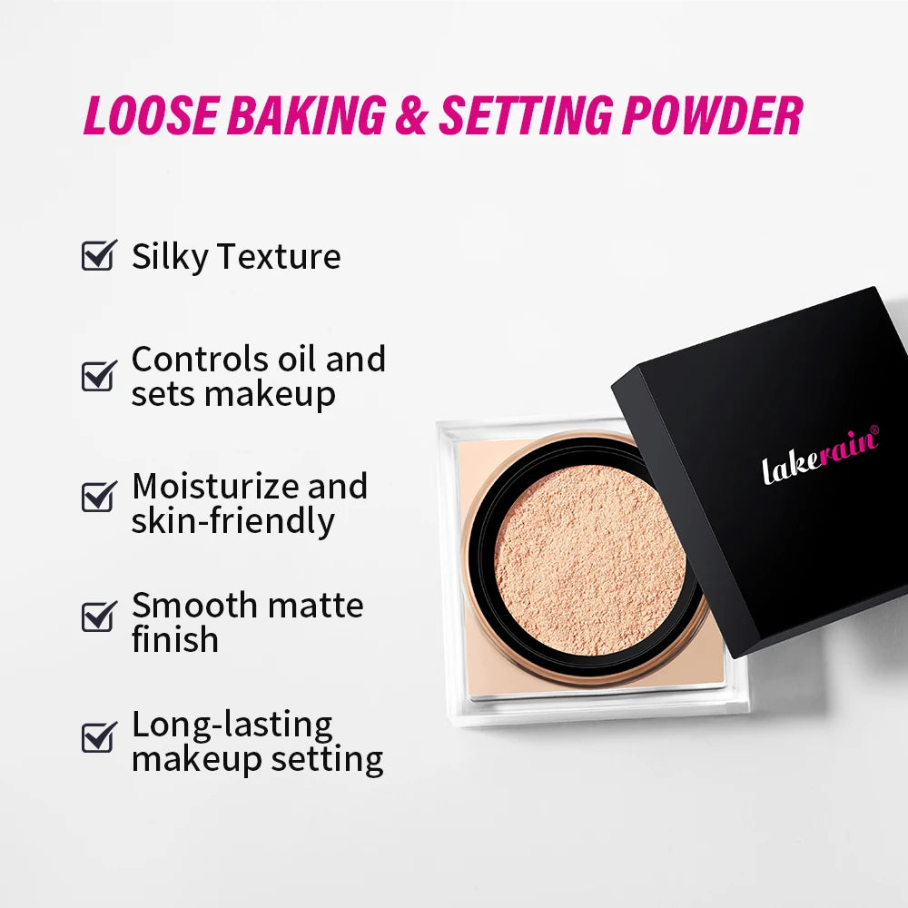 Ibcccndc Loose Setting Powder Long Lasting Oil Control Matte Finish