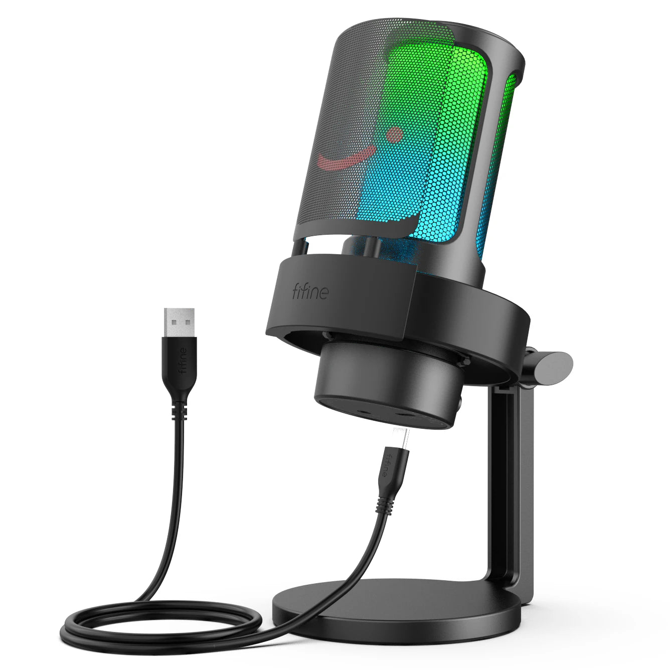 FIFINE USB Microphone A8 With Headphone Output And Touch Mute