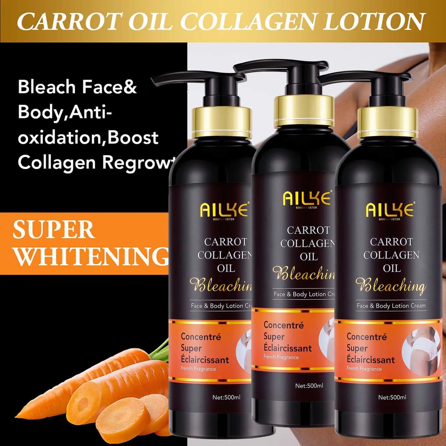 AILKE Collagen Skin Care Kit Whitening Dark Spot Corrector
