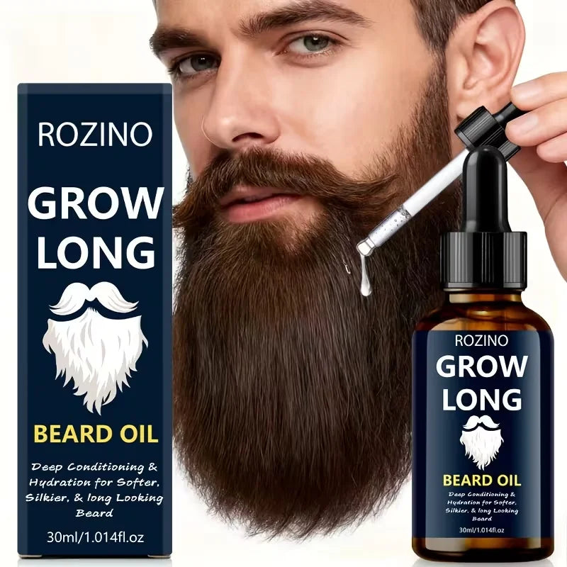 ROZINO Natural Beard Oil For Men With Jojoba And Glycerin