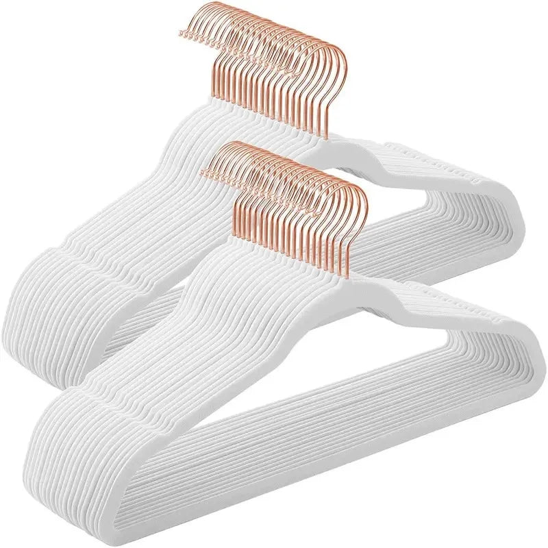 COBASPORT Velvet Hangers 50 Pack Heavy Duty Non Slip With 360 Degree Hook