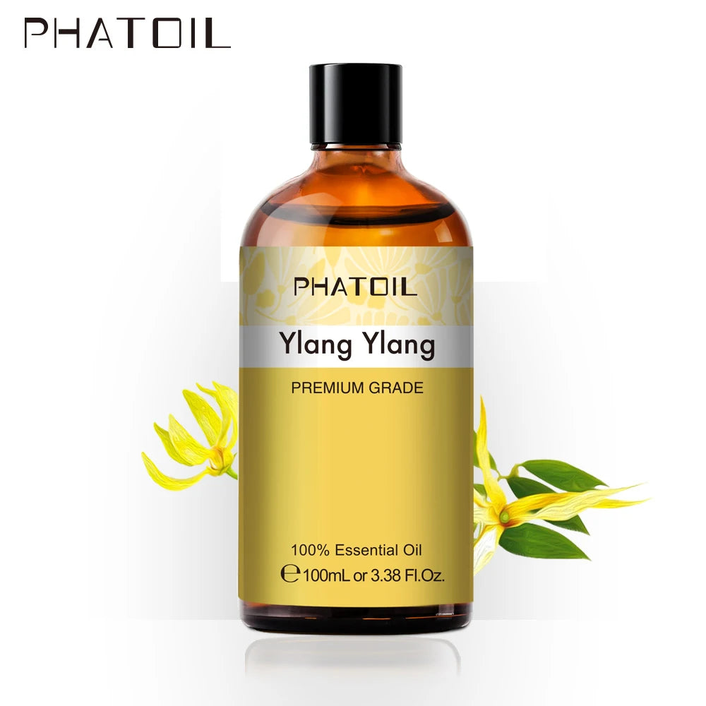 PHATOIL Pure Natural Essential Oils Set Rose Orange Lemon Lavender