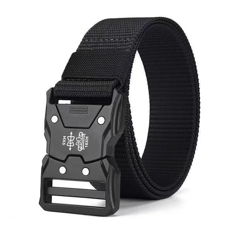 Canvas Tactical Belt Unisex Military Style for Outdoor Use