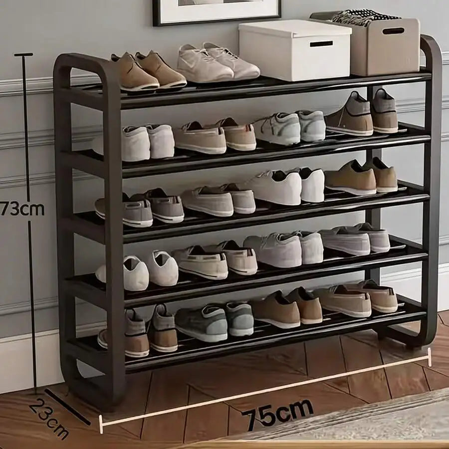 Space Saving 5 Tier Shoe Rack Standing Organizer For Entryway