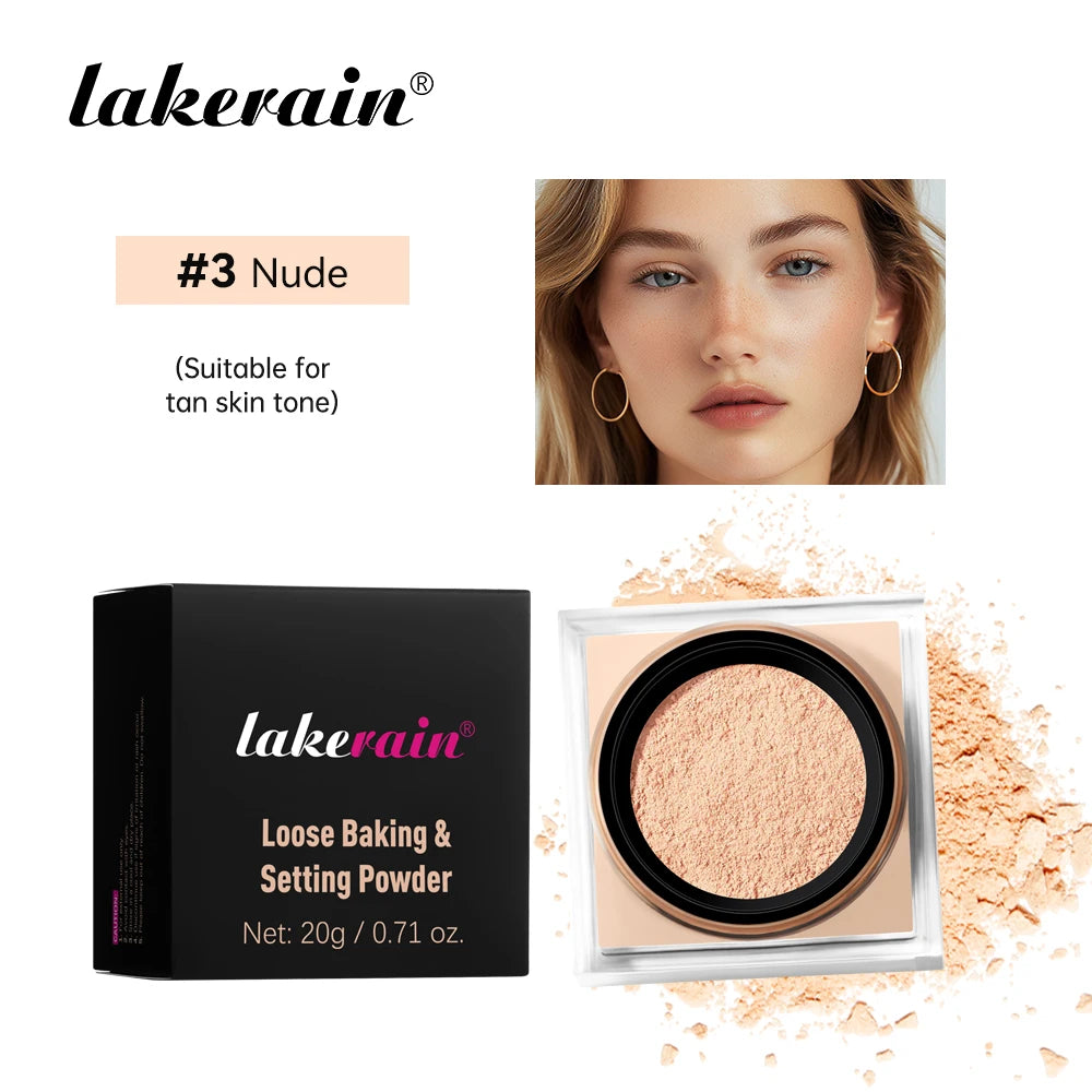 Ibcccndc Loose Setting Powder Long Lasting Oil Control Matte Finish