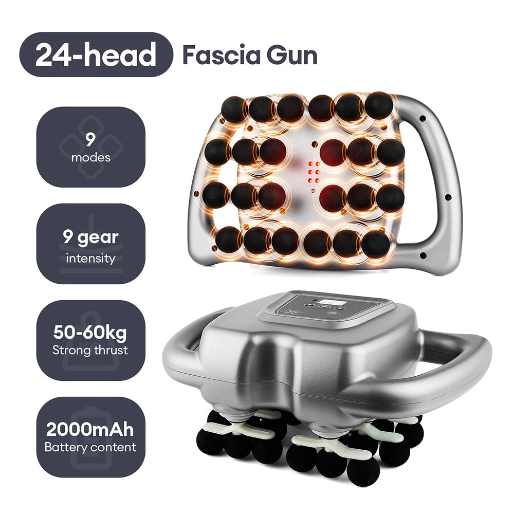 Foreverlily 16-Head Fascia Gun High Frequency Massage Device