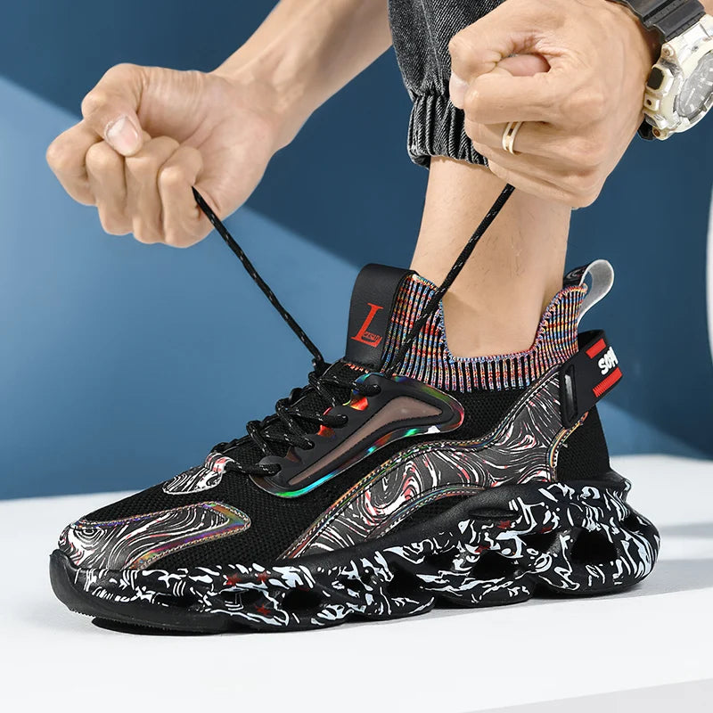 Lexsan Men's Casual Breathable Sneakers Trainer Running Shoes