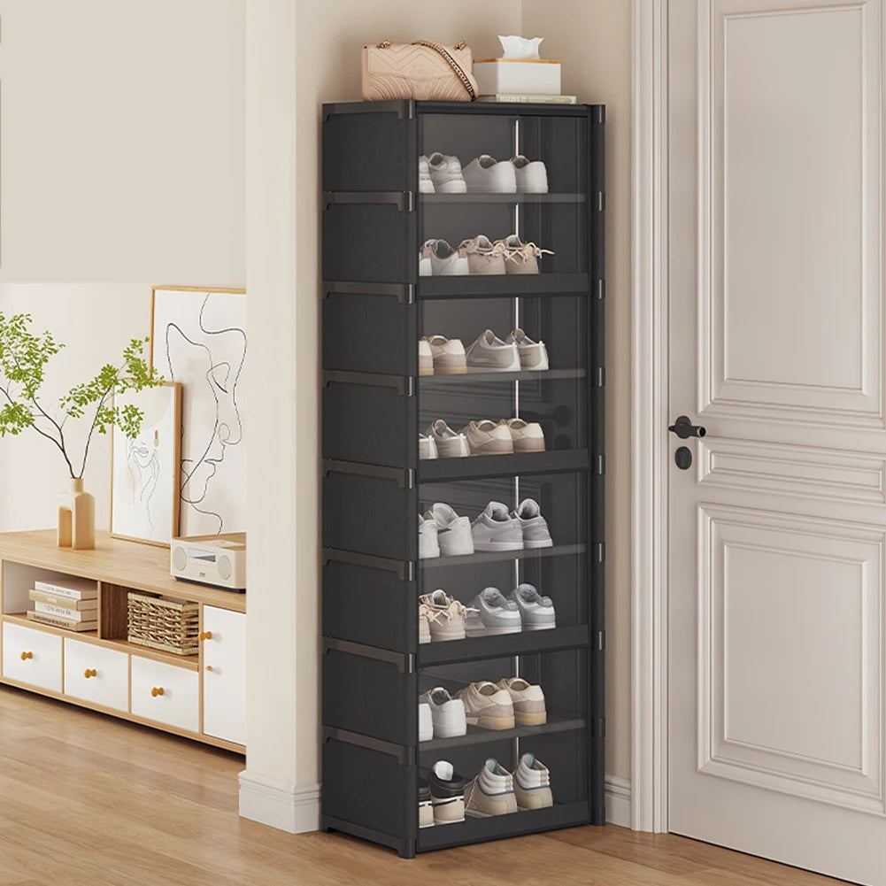 Atuotin 9 Tier Shoe Rack Organizer Holds 18 Pairs Narrow Shoes Cabinet