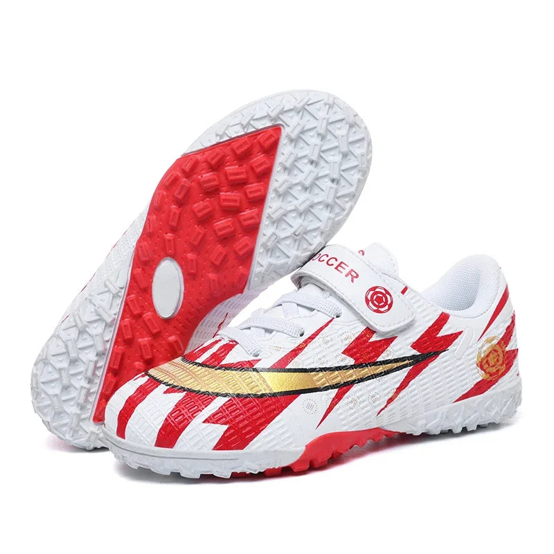 Sxfdneay Youth Soccer Shoes TF Athletic Football Boots