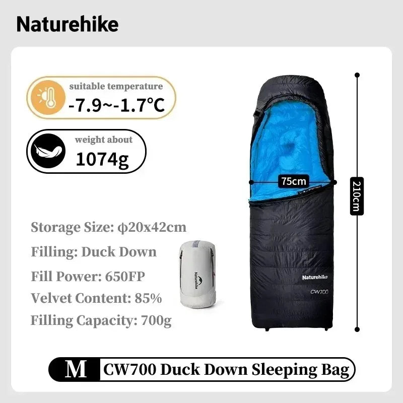 Naturehike Ultralight 650FP Duck Down Sleeping Bag For Outdoor Travel