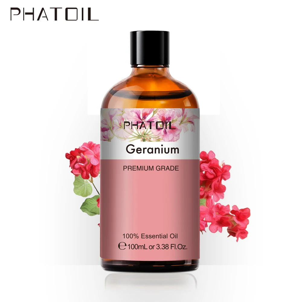 PHATOIL Pure Natural Essential Oils Set Rose Orange Lemon Lavender